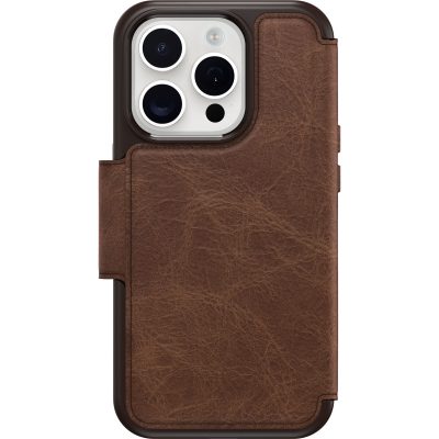 Plånboksfodral OtterBox Strada Series Folio MagSafe Apple iPhone 15 Pro - Espresso#1