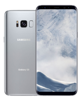 Samsung Galaxy S8 64 GB, 5.8" QHD, 12/8 Mpixel kamera, MicroSD, Android 7 - Silver