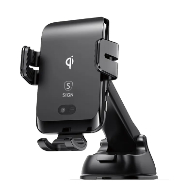 SiGN Car Holder for Smartphones with Wireless Charge, 4.7-6.8