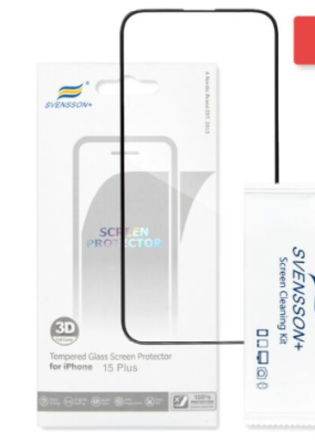 Svensson iPhone 15 Plus Full Cover Tempered Glass