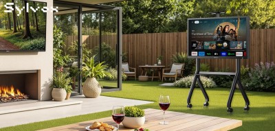 Sylvox Mobilt utomhus-TV-stativ i Y-form – För TV-apparater från 65-120"#9