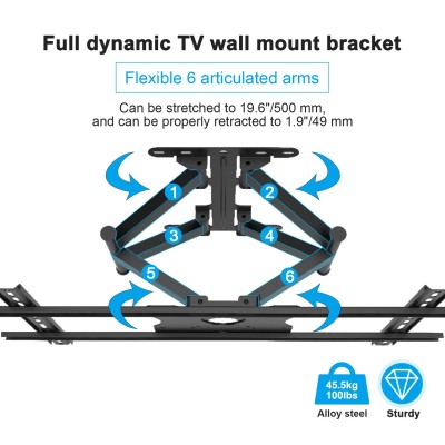 Sylvox väggfäste för utomhus-TV 40–75"#6