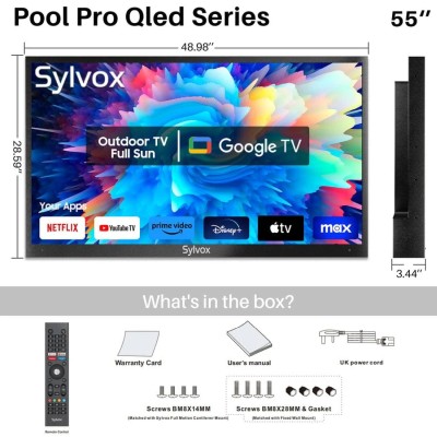 Sylvox Pool pro 2.0 QLED 55" Utomhus TV#2
