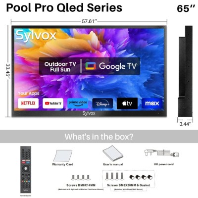 Sylvox Pool pro 2.0 QLED 65" Utomhus TV#2