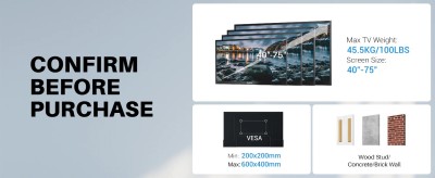 Sylvox väggfäste för utomhus-TV 40–75"#11