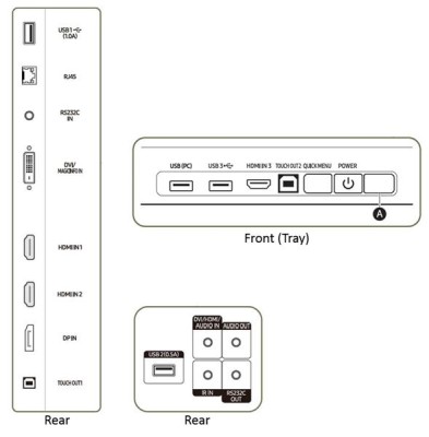 Samsung QB75N-W - 75" Klass QBN Series LED-skärm - interaktiv - med pekskärm - Tizen OS 3.0 - 4K UHD (2160p) 3840 x 2160 - New Edge Backlight - svart#3