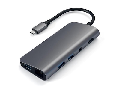 Satechi Type-C MultiPort Adapter 4K Spacegrey. HDMI/mini DisplayPort, 3 x USB 3.0, USB-C, Ethernet, PD2.0