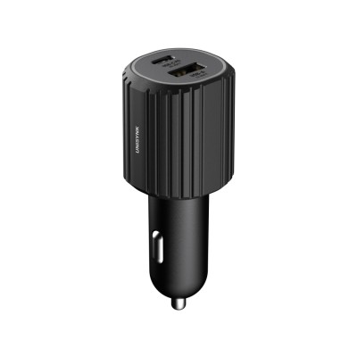 Unisynk Billaddare Dual USB-C/A 72W PD - Svart#1