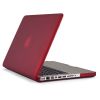 Skyddsskal Speck SeeThru Satin, MacBook Pro 13"/Aluminum Unibody Macbook (Late 2008) - Vinröd#1