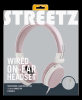 STREETZ headset, microphone, 1-button, 1,5m, pink#5