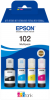 Epson EcoTank 102, 4-färg multipack, 3x6000 (CMY)+7500 sidor (Svart)