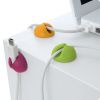 Bluelounge CableDrop, 6-pack - Brandgul/Magenta/Grön#2