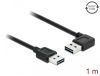 Delock Kabel EASY-USB 2.0 Typ-A hane > EASY-USB 2.0 Typ-A hane vinklad vänster / höger 1 m#1