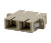 Fiberadapter, Snap-in skarvdon för fiber, 2xSC-SC, Multimode, duplex, beige#1