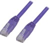 Nätverkskabel oskärmad Cat.6, RJ45, 10 meter - Lila