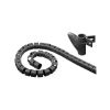 Kabelslukare i nylon, 20mm diameter, 2,5 meter, inkl. verktyg - Svart#1