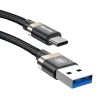 USB-C-kabel Baseus, 1 meter - Svart