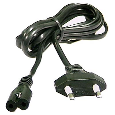 Strömkabel 2-polig apparatkabel, 2m
