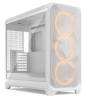 Fractal Design Meshify 3 XL White RGB TG Clear Tint, ATX - Vit
