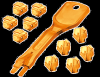 Lindy RJ45 Port Locks. Orange. With key(s). 10pcs#1