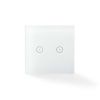 Wi-Fi Smart Dual Wall Switch Nedis SmartLife, styr belysning, stöd för Google Home/Amazon Alexa - Vit, DEMOEX#1