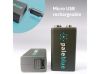 Pale Blue Li-Ion Rechargeable 9V Battery, 2 pack of 9V with 2x1 charging cable#3