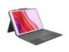 Logitech Combo Touch till iPad 10.2", bakbelyst tangentbord med styrplatta, nordiskt - Svart