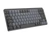 Logitech MX Mechanical Mini Minimalist Linear, RF/Bluetooth, bakgrundsbelyst - Grafitgrå#1