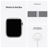 Apple Watch Series 7 GPS + Cellular 45mm Rostfri stålboett med Milaneselänk - Silver#5