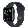 Apple Watch SE GPS, 40mm Midnatt Aluminiumboett med Midnatt Sportband