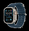 Apple Watch Ultra 2 GPS + Cellular, 49mm Titanboett med Blå Havsband